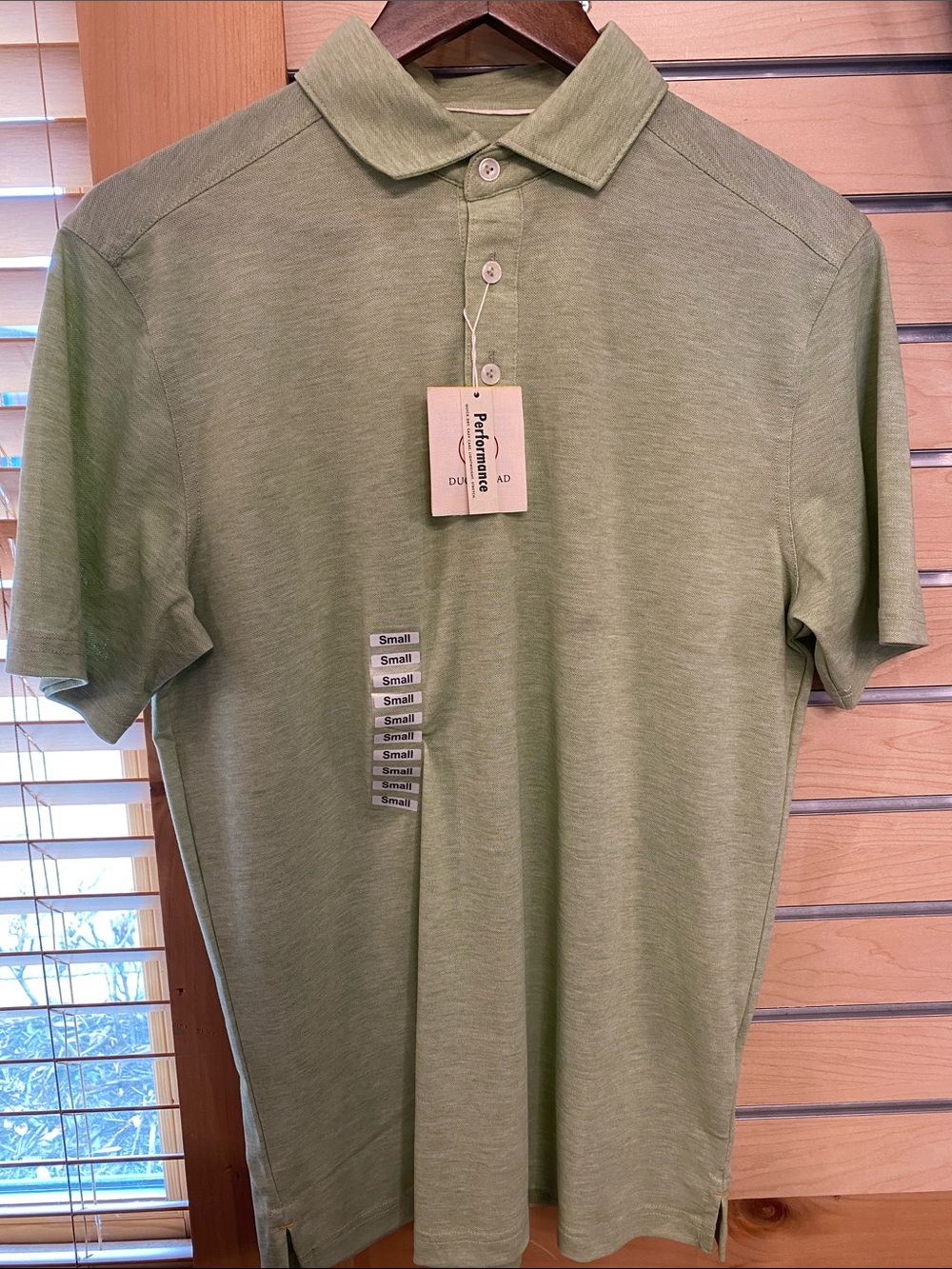 Duck Head Men’s Polo - Pear Green Heather
